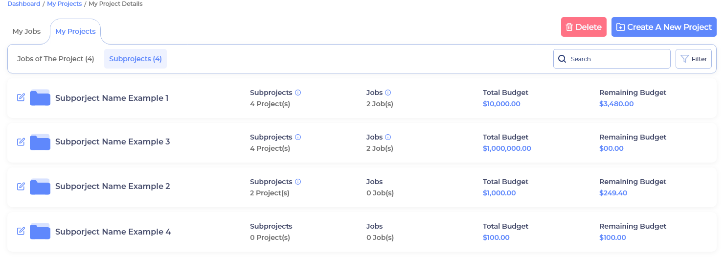 Organize your Projects into Groups